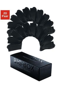 H.I.S. Businesssocken H.I.S, Damen, Gr. 43-46, schwarz (20x schwarz), Baumwolle, Elasthan, Polyamid, unifarben, elastisch, Socken Businesssocken, in der Big-Box, Topseller