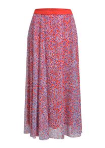 Smith & Soul Meshrock SMITH & SOUL, Damen, Gr. XXL, mandarin rot print, Web, Obermaterial: 92% Polyester, 8% Elasthan, gemustert, ca. Mitte Wade, R&ouml;cke Meshrock, in Midi-L&auml;nge mit elastischem Taillenbund