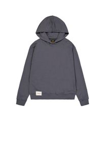 Hoodie Alpha Industries "Studio Edition Hoodie", Herren, Gr. L, grau (vintage grau), Obermaterial: 80% Baumwolle, 20% Polyester, loose fit, Sweatshirts Hoodie