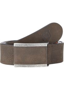 Lederg&uuml;rtel Jan Vanderstorm "Lederg&uuml;rtel TAALE", Herren, Gr. 11,5, braun, Obermaterial: 100% Rindsleder Leather cow., unifarben, G&uuml;rtel Lederg&uuml;rtel
