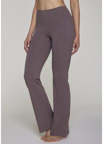 active by Lascana Jazzpants LASCANA ACTIVE, Damen, Gr. 44/46, N-Gr, grau (taupe), Single Jersey, Obermaterial: 95% Baumwolle, 5% Elasthan, unifarben, Basic, lang, Hosen Jazzpants, mit breitem B&uuml;ndchen, Topseller