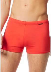 Badehose Bruno Banani, Herren, Gr. L (6), N-Gr, rot, Polyamid, unifarben, Badehosen Badehose