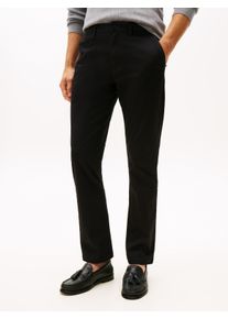 Chinohose Tommy Hilfiger "CORE DENTON ESSENTIAL", Herren, Gr. 30, L&auml;nge 36, schwarz, Twill, Obermaterial: 97% Baumwolle, 3% Elasthan, unifarben, gerade normal, Hosen Chinohose, Straight Fit, Baumwolle mit Stretch