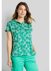 Blusentop Bugatti, Damen, Gr. 40, gr&uuml;n (mint), 100% Baumwolle, normal, ohne Ausschnitt, Blusen Blusentop, mit sommerlichen Prints