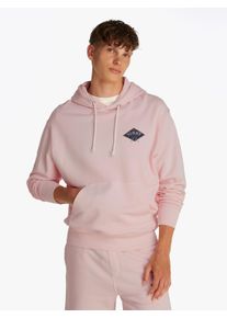 Kapuzensweatshirt Tommy Jeans "TJM RLX VARSITY GRAPHICS HOODIE", Herren, Gr. XL, rosa (precious pink), Sweatware, Obermaterial: 100% Baumwolle, relaxed fit, Rippb&uuml;ndchen, Sweatshirts Kapuzensweatshirt, mit gro&szlig;em R&uuml;ckenprint