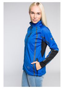 Softshelljacke DEPROC Active "THORSBY Women Midlayer", Damen, Gr. 36 (S), blau, 96% Polyester; 4% Elasthan, mit Daumenl&ouml;chern,mit Gummizug, Jacken Softshelljacke, auch in Gro&szlig;en Gr&ouml;&szlig;en erh&auml;ltlich
