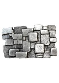 G&uuml;rtelschnalle RETTUNGSRING G&Uuml;RTEL, Damen, silber (silberfarben), Obermaterial: 100% Metall, G&uuml;rtel G&uuml;rtelschnalle, individuelle G&uuml;rtelschlie&szlig;e, Schlie&szlig;e, 4cm, Zamak