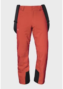 Sch&ouml;ffel Latzhose SCH&Ouml;FFEL "Ski Pants Weissach M", Herren, Gr. 48, Normalgr&ouml;&szlig;en, rot (2050, rot), Oberstoff : 100% Polyester (Membran: Polyurethan) Futter : 100% Polyester Wattierung : 100% Polyester, Hosen Latzhose