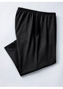 Caprihose, Damen, Gr. 46, Normalgr&ouml;&szlig;en, schwarz (schwarz, grau, meliert), 100% Baumwolle, Doppelpack-Farbe grau-meliert:15% Viskose, 85% Baumwolle, unifarben, knielang, Hosen Caprihose