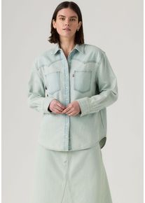 Levi's Jeansbluse LEVI'S "TEODORA WESTERN SHIRT", Damen, Gr. S (36), that's it top, Web, Obermaterial: 100% Baumwolle, h&uuml;ftbedeckend, Blusen Jeansbluse, mit Druckkn&ouml;pfen