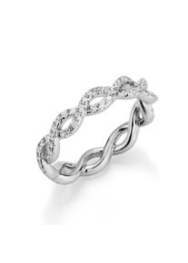 Silberring "Ring Infinity (Unendlichkeitszeichen) mit Zirkonia, Silber 925" Gr. 60, silber, Giorgio Martello MILANO, Fingerringe, Damen, 60, Silber 925 (Sterlingsilber), Silberring
