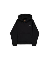 Hoodie Alpha Industries "Basic Hoodie SL TPU", Herren, Gr. XXL, schwarz (schwarz, chrome), Obermaterial: 80% Baumwolle, 20% Polyester, regular fit, Sweatshirts Hoodie