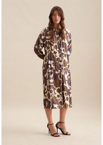 Sommerkleid Seidensticker "Schwarze Rose", Damen, Gr. XL42, Normalgr&ouml;&szlig;en, blau, 100% Viskose, Paisley, regular fit, Rundhals, Kleider Sommerkleid, 7/8 Rundhals Paisley