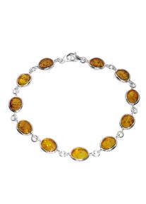 Armband OSTSEE-SCHMUCK "OSTSEE-SCHMUCK Armband Classic 8 x 6 mm Armband Classic 8 x 6 mm", silber (wei&szlig;, neutral), Armb&auml;nder, Damen, 19cm, Silber 925 (Sterlingsilber), Armband