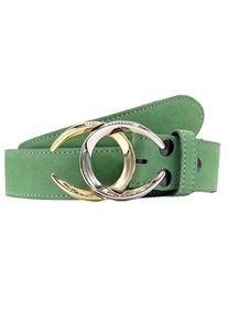 Lederg&uuml;rtel RETTUNGSRING G&Uuml;RTEL, Damen, Gr. 105, gr&uuml;n (hellgr&uuml;n), Rindsleder, G&uuml;rtel Lederg&uuml;rtel