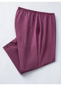 Caprihose, Damen, Gr. 46, Normalgr&ouml;&szlig;en, bunt (beere, marine), 100% Baumwolle, Doppelpack-Farbe grau-meliert:15% Viskose, 85% Baumwolle, unifarben, knielang, Hosen Caprihose