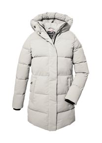 G.I.G.A. by Killtec Steppmantel "GW 1 WMN QLTD PRK", Damen, Gr. 42, grau (helltaupe), Obermaterial: 100% Polyester;Futter: 100% Polyester;F&uuml;llung: 100% Polyester, G.I.G.A. DX BY KILLTEC, M&auml;ntel Steppmantel, Damen Steppparka, winddicht, wasserabweisend, 10.000 mm Wassers&auml;ule
