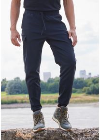 Jogger Pants John Devin, Herren, Gr. 50, N-Gr, schwarz, Obermaterial: 95% Polyamid, 5% Elasthan, unifarben, bequem kn&ouml;chellang, Hosen Jogger Pants, Trekking-Outdoor-Hose mit Bel&uuml;ftung im Kniebereich