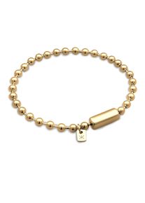 Armkette Kuzzoi "Armband Kugelkette 925 Sterling Silber" Gr. 23, gold, Armb&auml;nder, Herren, 23, Silber 925 (Sterlingsilber), Armkette