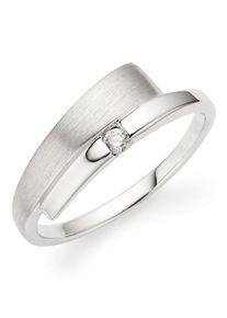 Fingerring Bruno Banani "Schmuck Geschenk Silber 925 Damenring" Gr. 53, silber (silberfarben, kristallwei&szlig;), Fingerringe, Damen, 53, Silber 925 (Sterlingsilber), 1,7mm, Fingerring, mit Zirkonia (synth.)