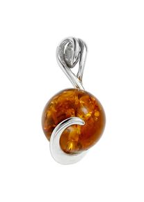 Kettenanh&auml;nger OSTSEE-SCHMUCK "OSTSEE-SCHMUCK Anh&auml;nger Nikola Anh&auml;nger Nikola", wei&szlig; (wei&szlig;, neutral), Schmuckanh&auml;nger, Damen, 22 x 12mm, Silber 925 (Sterlingsilber), 1,4 g, Kettenanh&auml;nger