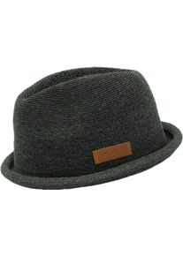 Trilby Chillouts "Tocoa Hat", Herren, Gr. S (M), grau (dunkelgrau), Feinstrick, Kunstfaser, unifarben, H&uuml;te Trilby, schnelltrocknend, langlebig, Formbest&auml;ndig