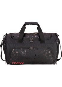 Sporttasche neoxx "Move", M&auml;dchen, Gr. B/H/T: 43cm x 26cm x 24cm, splash schwarz, Polyester, Taschen Sporttasche, teilweise aus recyceltem Material