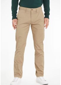 Chinohose Tommy Hilfiger "Chino Denton 1985 PIMA CO", Herren, Gr. 38, L&auml;nge 30, beige, Obermaterial: 96% Baumwolle, 4% Elasthan, normal, Hosen Chinohose