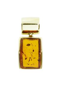 Kettenanh&auml;nger OSTSEE-SCHMUCK "OSTSEE-SCHMUCK Anh&auml;nger Jasmina Anh&auml;nger Jasmina", gelb (wei&szlig;, neutral), Schmuckanh&auml;nger, Damen, 21 x 10mm, Gelbgold 333, 1,8 g, Kettenanh&auml;nger