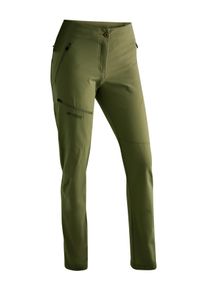 Outdoorhose Maier Sports "Latit Slim Vario W", Damen, Gr. 42, Normalgr&ouml;&szlig;en, gr&uuml;n (dunkelgr&uuml;n), 88% Polyester (recycelt), 12% Elasthan, Hosen Outdoorhose, Damen Wanderhose, lange Outdoor-Hose, Trekkinghose slim