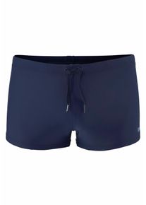 Boxer-Badehose Bench., Herren, Gr. 7, N-Gr, blau (marine), Polyamid, unifarben, Badehosen Boxer-Badehose, mit Logodruck