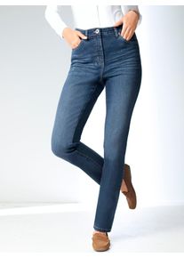Bequeme Jeans Classic Basics, Damen, Gr. 46, Normalgr&ouml;&szlig;en, blau (dunkelblau), 81% Baumwolle, 17% Polyester, 2% Elasthan, unifarben, lang, Jeans Bequeme Jeans