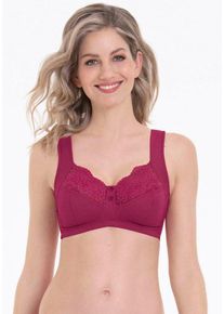 Entlastungs-BH ANITA SINCE 1886 "Orely", Damen, Gr. 85, Cup E, rot (cherry rot), Obermaterial: 93% Polyamid, 7% Elasthan, unifarben, BHs Entlastungs-BH, mit Spitze, dreigeteilte Cups, verstellbare Tr&auml;ger, feminin