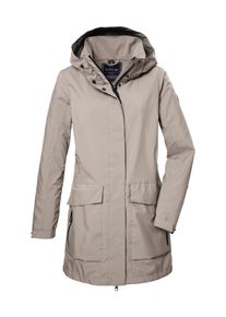 G.I.G.A. by Killtec Softshellparka "GS 95 WMN SFTSHLL PRK", Damen, Gr. 48, beige (hellbeige), Oberseite: 100% Polyester;R&uuml;ckseite: 100% Polyester, G.I.G.A. DX BY KILLTEC, Jacken Softshellparka, Wasser- und windabweisender, atmungsaktiver Softshellparka