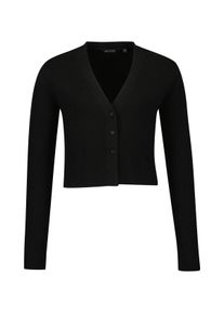 Strickjacke Blue Seven "Blue Seven Strickjacke", M&auml;dchen, Gr. 176, schwarz (9990, schwarz), 50% Viskose, 28% Polyester, 22% Polyamid, regular fit, V-Ausschnitt, Strickjacken Strickjacke