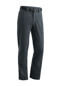 Outdoorhose Maier Sports "Halitit M", Herren, Gr. 48, Normalgr&ouml;&szlig;en, grau, 91% Polyamid, 9% Elasthan, Hosen Outdoorhose, Herren Funktionshose, robuste Wanderhose, 3 Taschen + G&uuml;rtel, Reg. Fit