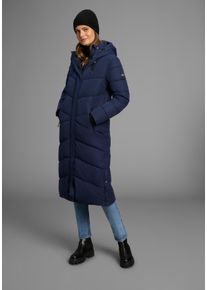 Steppmantel Polarino, Damen, Gr. 40 (M), blau (marine), Obermaterial: 100% Polyester. Futter: 100% Polyester. Futter R&uuml;ckenteil: 100% Polyester. Wattierung: 100% Polyester, unifarben, oversize extralang, Rippb&uuml;ndchen, M&auml;ntel Steppmantel, aus wasserdichtem & windabweisenden Obermaterial, oversize Form