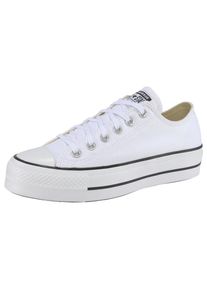 Sneaker Converse "CHUCK TAYLOR ALL STAR PLATFORM CANVAS", Damen, Gr. 38, wei&szlig;, Textil, Schuhe Sneaker, Topseller