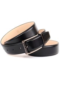 Lederg&uuml;rtel Anthoni Crown, Herren, Gr. 90, schwarz, Rindsleder, unifarben, G&uuml;rtel Lederg&uuml;rtel