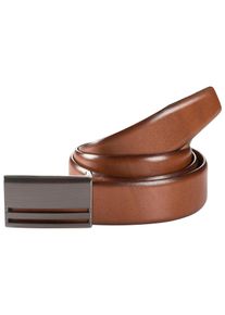 Koppelg&uuml;rtel MONTI "BERLIN", Damen, Gr. 90, braun (light braun uni), Materialmix, unifarben, G&uuml;rtel Koppelg&uuml;rtel, 3,5 cm breit, Klassisch-Business, Koppelschlie&szlig;e