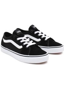 Sneaker Vans "Filmore Decon", Damen, Gr. 37, schwarz-wei&szlig; (schwarz, wei&szlig;), Leder, Textil, unifarben mit Farbeinsatz, Schuhe Sneaker, aus textilem Canvas-Material