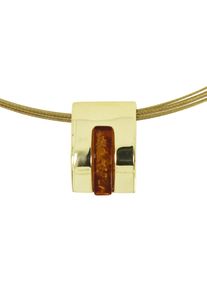 Halsreif OSTSEE-SCHMUCK "OSTSEE-SCHMUCK Halsreif mit Anh&auml;nger Gleiter-Ulsa" Gr. 42, gold (wei&szlig;, neutral), Halsketten, Damen, 42cm, Silber 925 (Sterlingsilber), L: 42, Halsreif