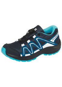 Outdoorschuh Salomon "PICCOLO WP J", Damen, Gr. 38, carbon, dunkelblau, aquarius, Synthetik, Textil, Schuhe Outdoorschuh, wasserdicht