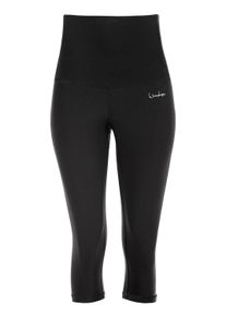 Leggings WINSHAPE "Functional Power Shape 3/4-Tights HWL202", Damen, Gr. L, Normalgr&ouml;&szlig;en, schwarz, 80% Polyester, 20% Elasthan, Hosen Leggings, High Waist mit Bauch-Weg-Effekt