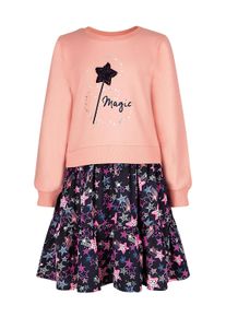 Sommerkleid happy girls "dress", M&auml;dchen, Gr. 116, EURO-Gr&ouml;&szlig;en, salmon pink, Stoff, 100% Baumwolle, normal, Kleider Sommerkleid