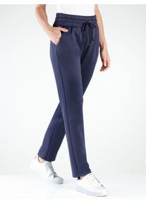 Schlupfhose Classic Basics, Damen, Gr. 46, Normalgr&ouml;&szlig;en, blau (nachtblau), 95% Polyester, 5% Elasthan, unifarben, lang, Hosen Schlupfhose