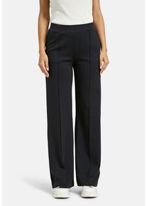 Smith & Soul Stoffhose SMITH & SOUL, Herren, Gr. XXL, N-Gr, marine, Web, Obermaterial: 70% Polyester, 26% Viskose, 4% Elasthan, unifarben, regular fit lang, Hosen Stoffhose, mit abgesteppten B&uuml;gelfalten