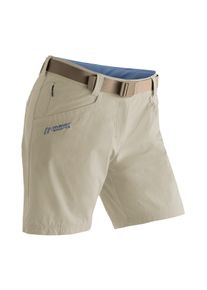 Funktionsshorts Maier Sports "Lulaka Shorts", Damen, Gr. 36, Normalgr&ouml;&szlig;en, braun (hellbraun), 90% Polyamid, 10% Elasthan, Hosen Funktionsshorts, Damen Shorts, kurze Wanderhose, Outdoorhose mit 4 Taschen, Regular Fit
