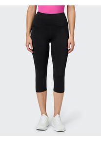 Leggings Venice Beach "LEGGINGS 3/4 AMELIA", Damen, Gr. S (38), N-Gr, schwarz, Obermaterial: 75% Polyamid, 25% Elasthan, Hosen Leggings