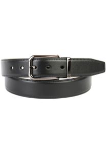 Lederg&uuml;rtel Anthoni Crown, Herren, Gr. 110, schwarz, Leder, unifarben, G&uuml;rtel Lederg&uuml;rtel, mit gl&auml;nzender Dornschlie&szlig;e und Ton in Ton Ziernaht